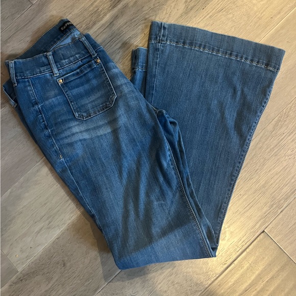 Express Bell Flare Pocket Jeans, Size 12S - Picture 1 of 3